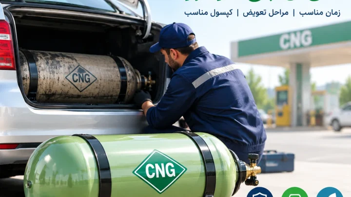مرکز تعویض کپسول سی ان جی در کرج و تهران